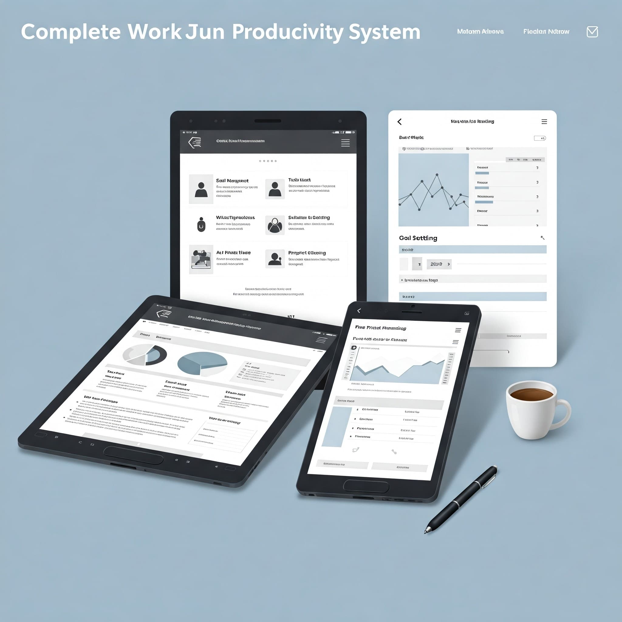 Complete Work Productivity System template preview