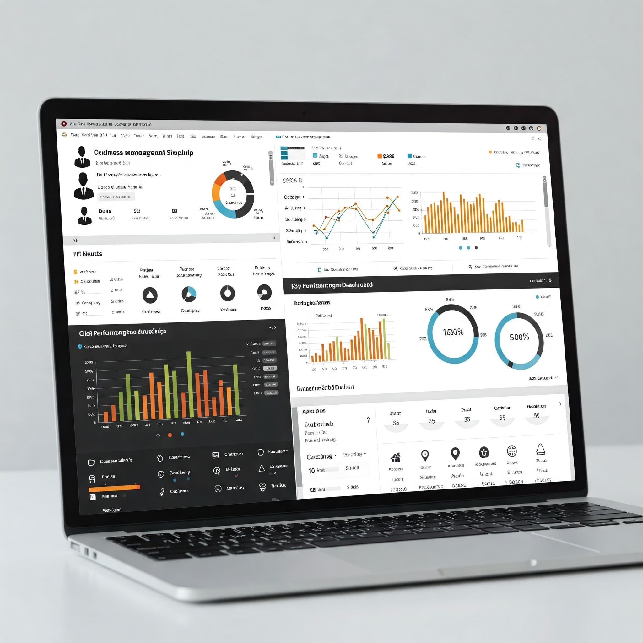 Comprehensive Business Management System template preview