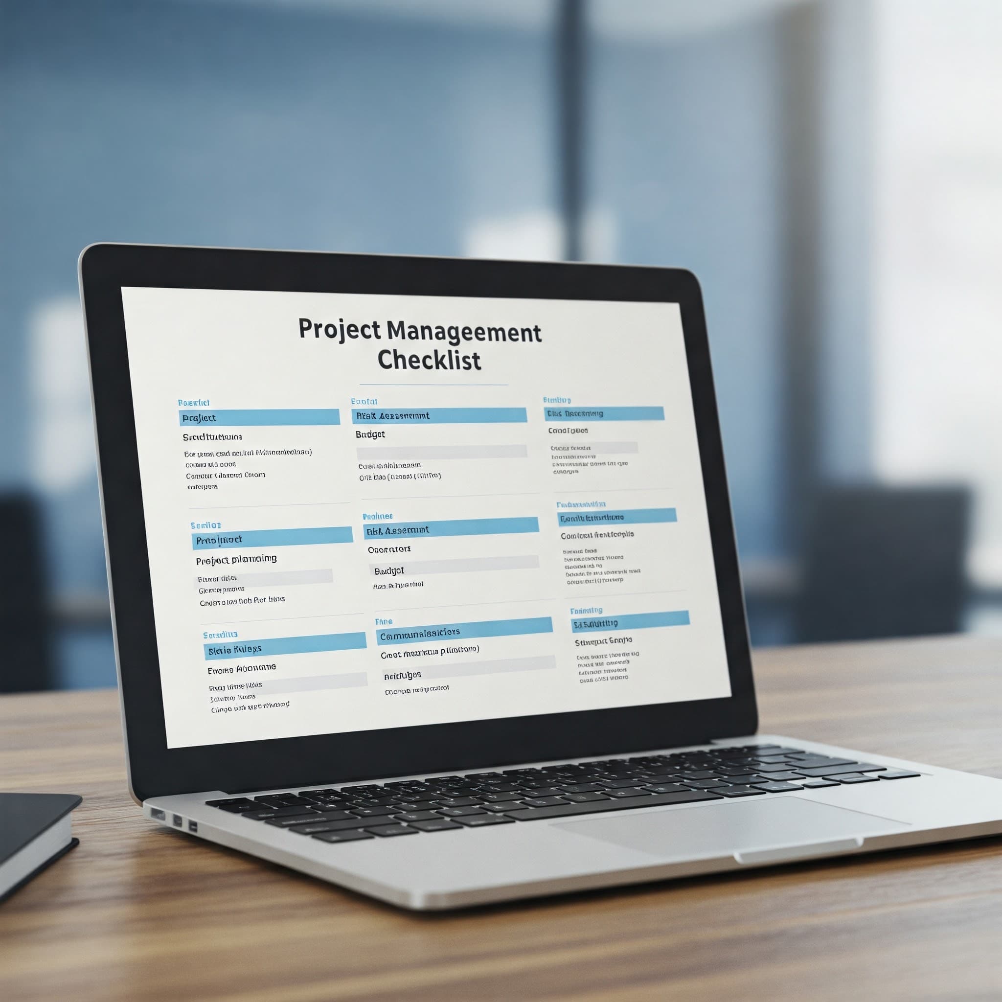 Project Management Checklist template preview