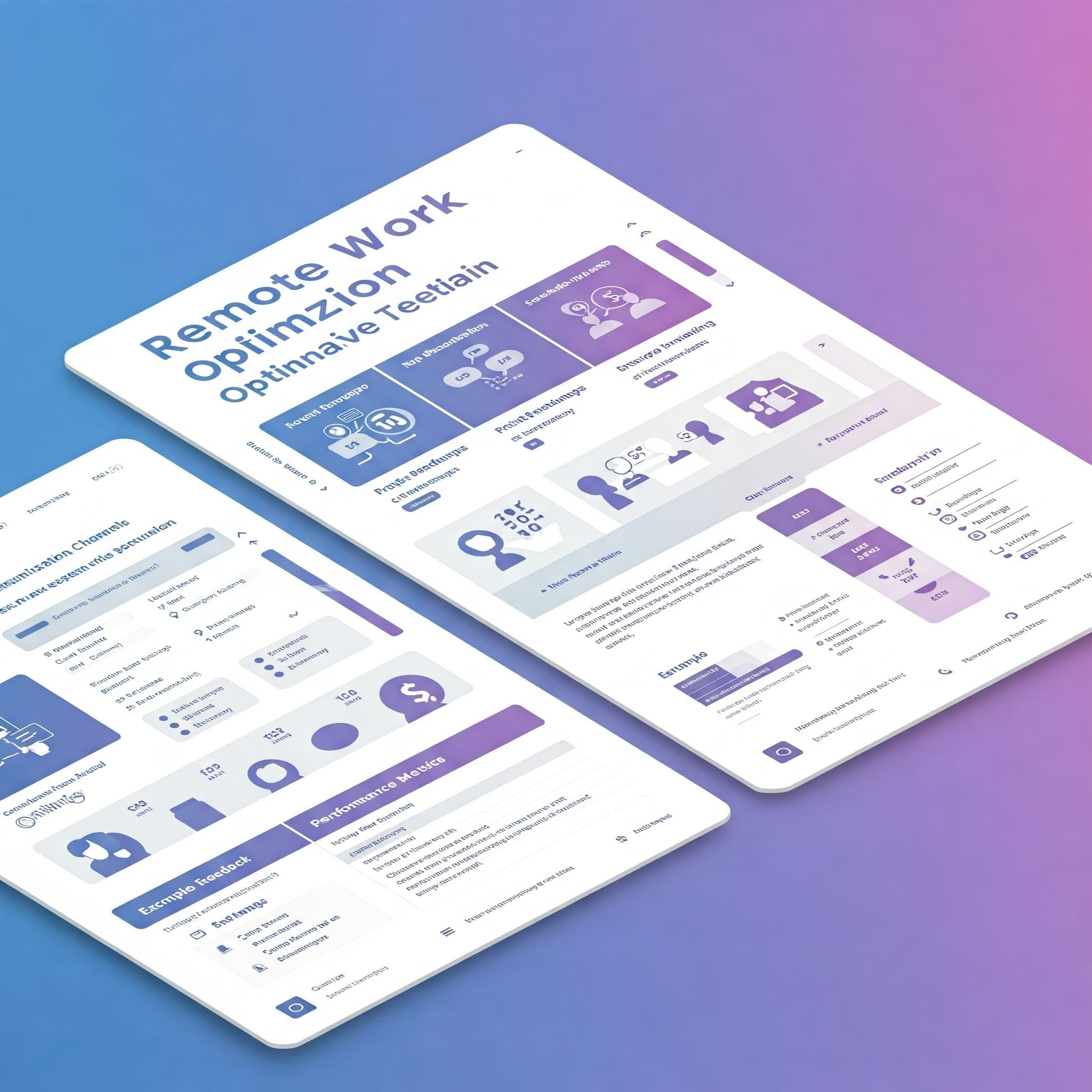 Remote Work Optimization template preview