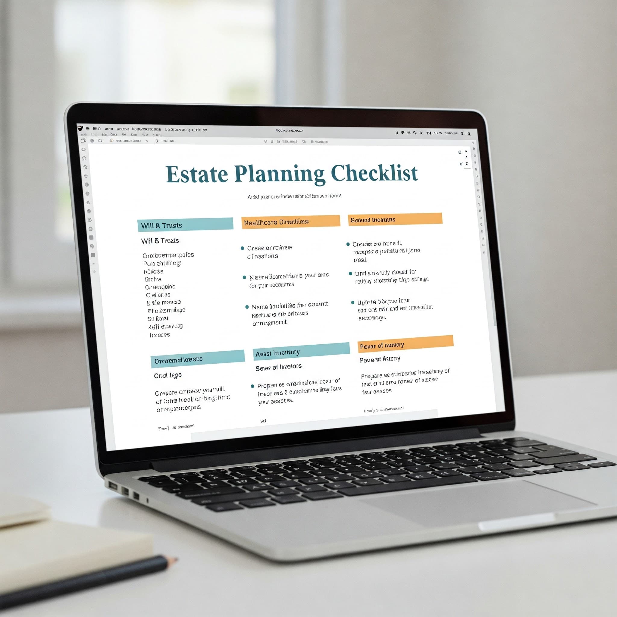 Tax Preparation Checklist template preview