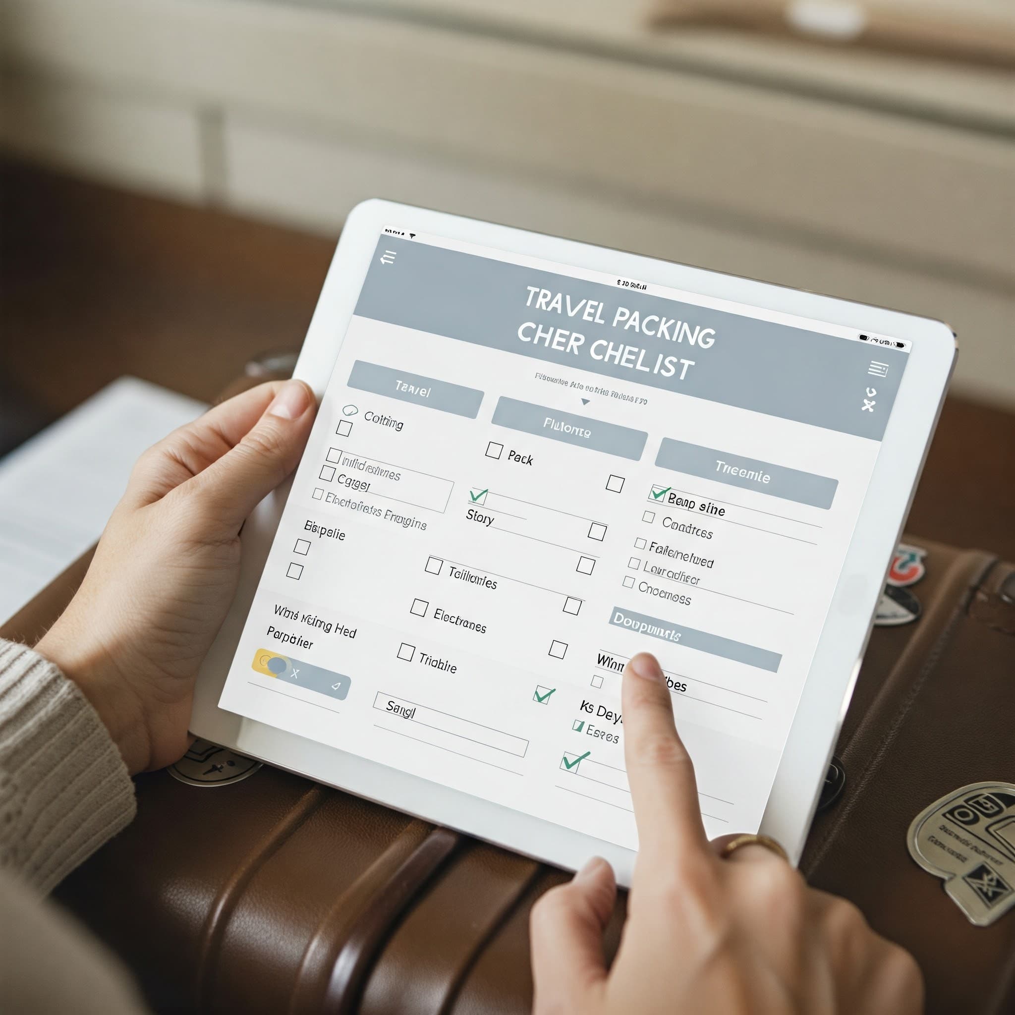 Travel Packing Checklist template preview