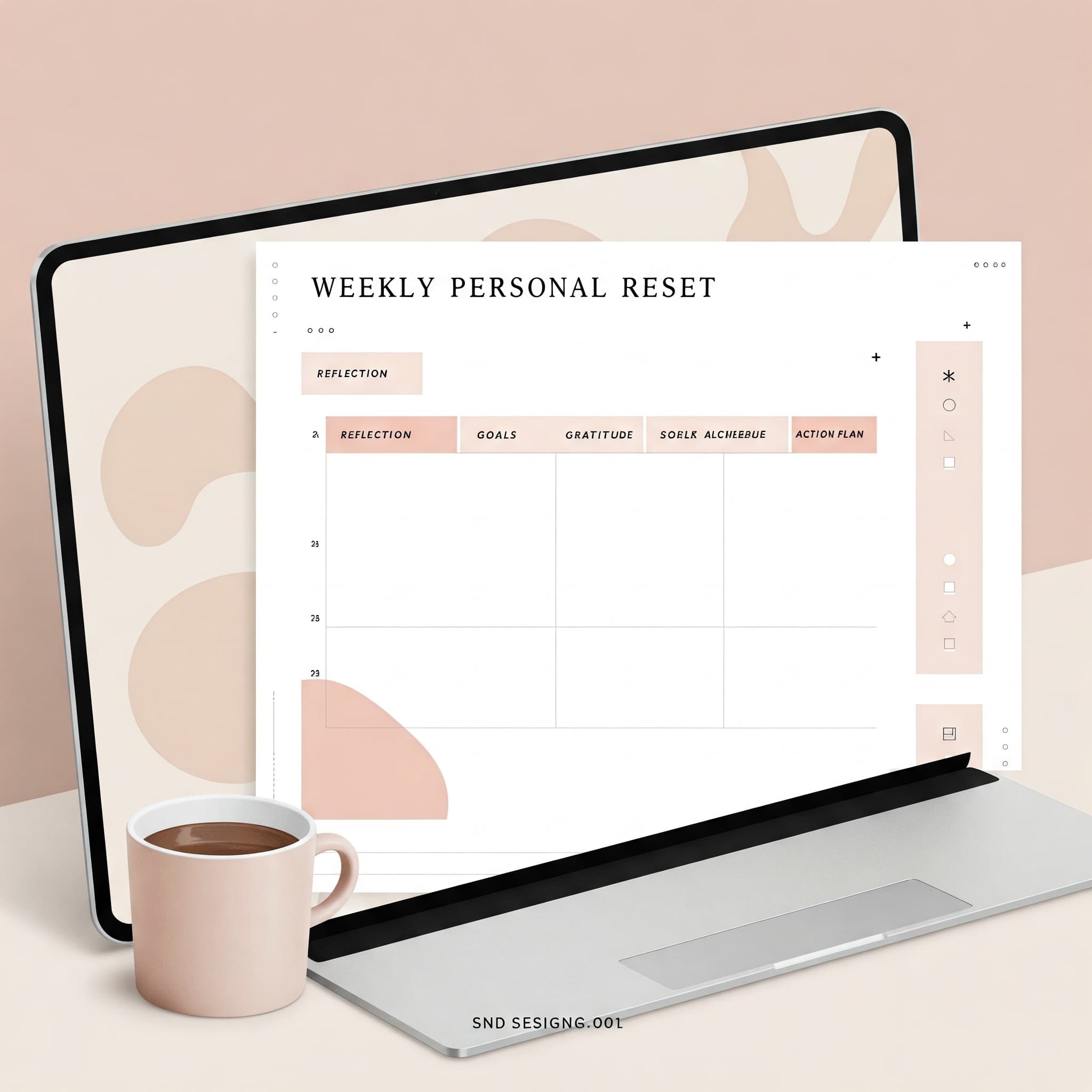 Weekly Personal Reset template preview