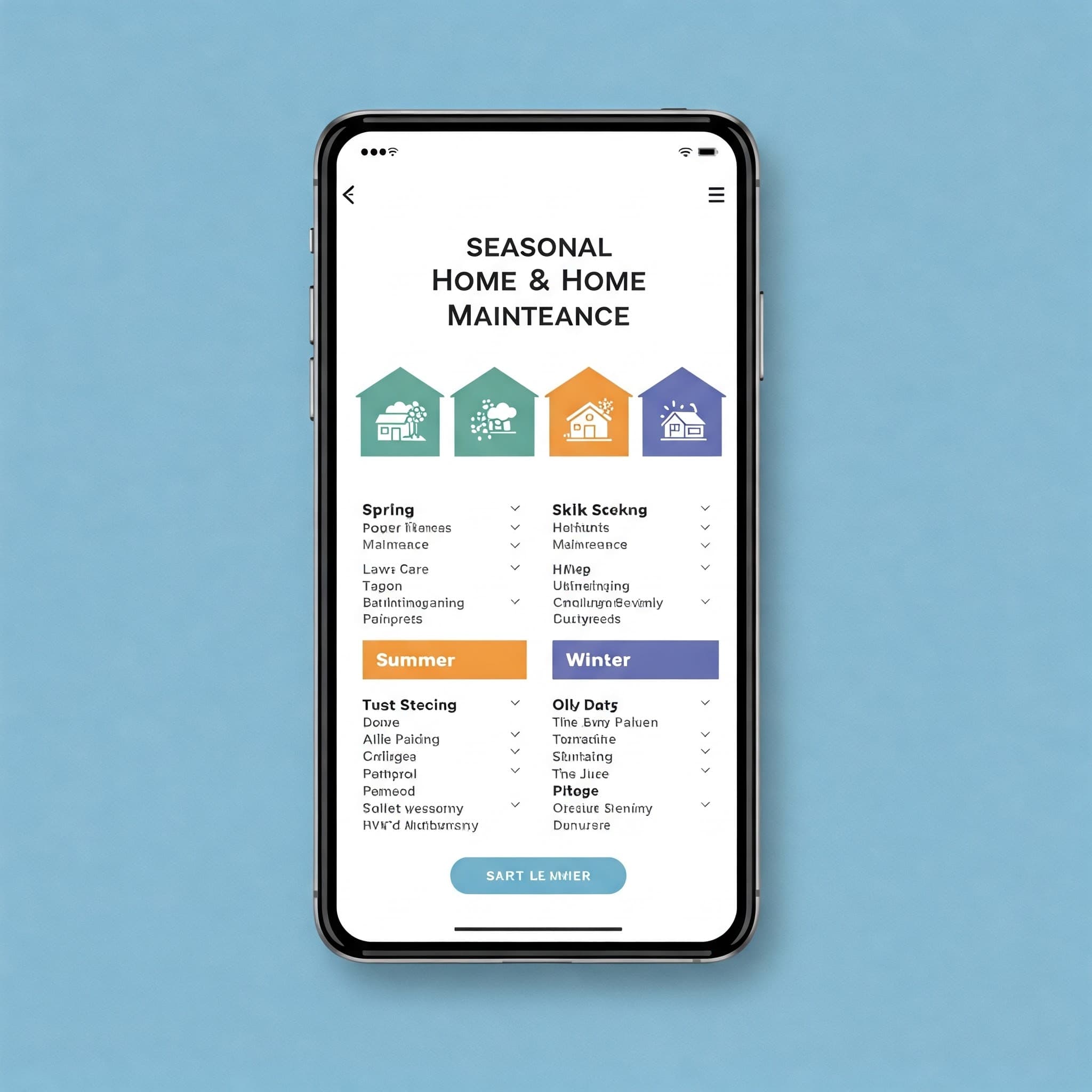 Seasonal Home Maintenance template preview