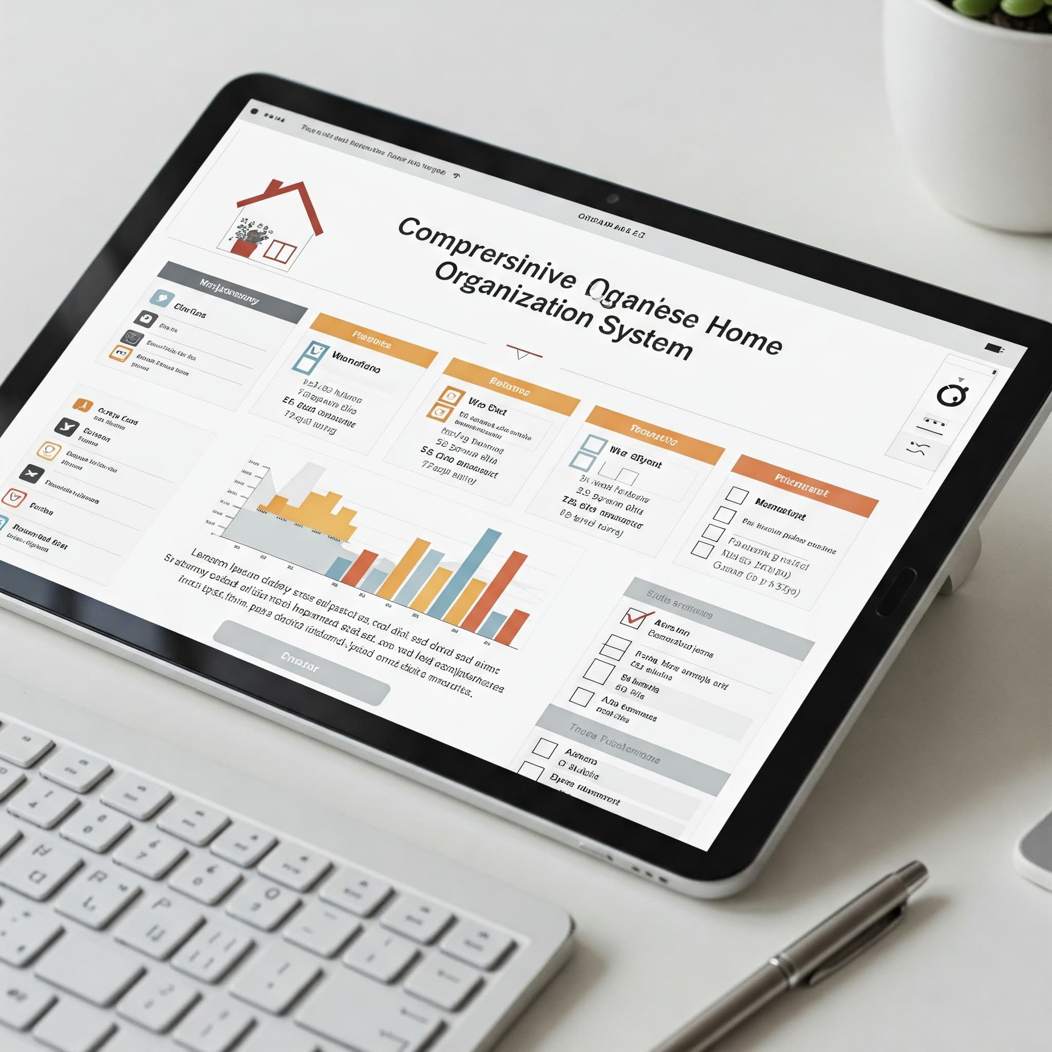 Comprehensive Home Organization System template preview