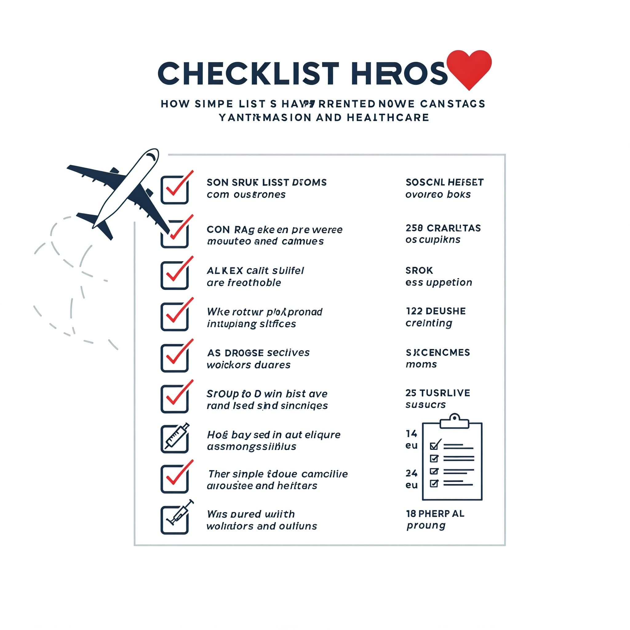 Checklist Heroes: How Simple Lists Have Prevented Catastrophes in Aviation and Healthcare