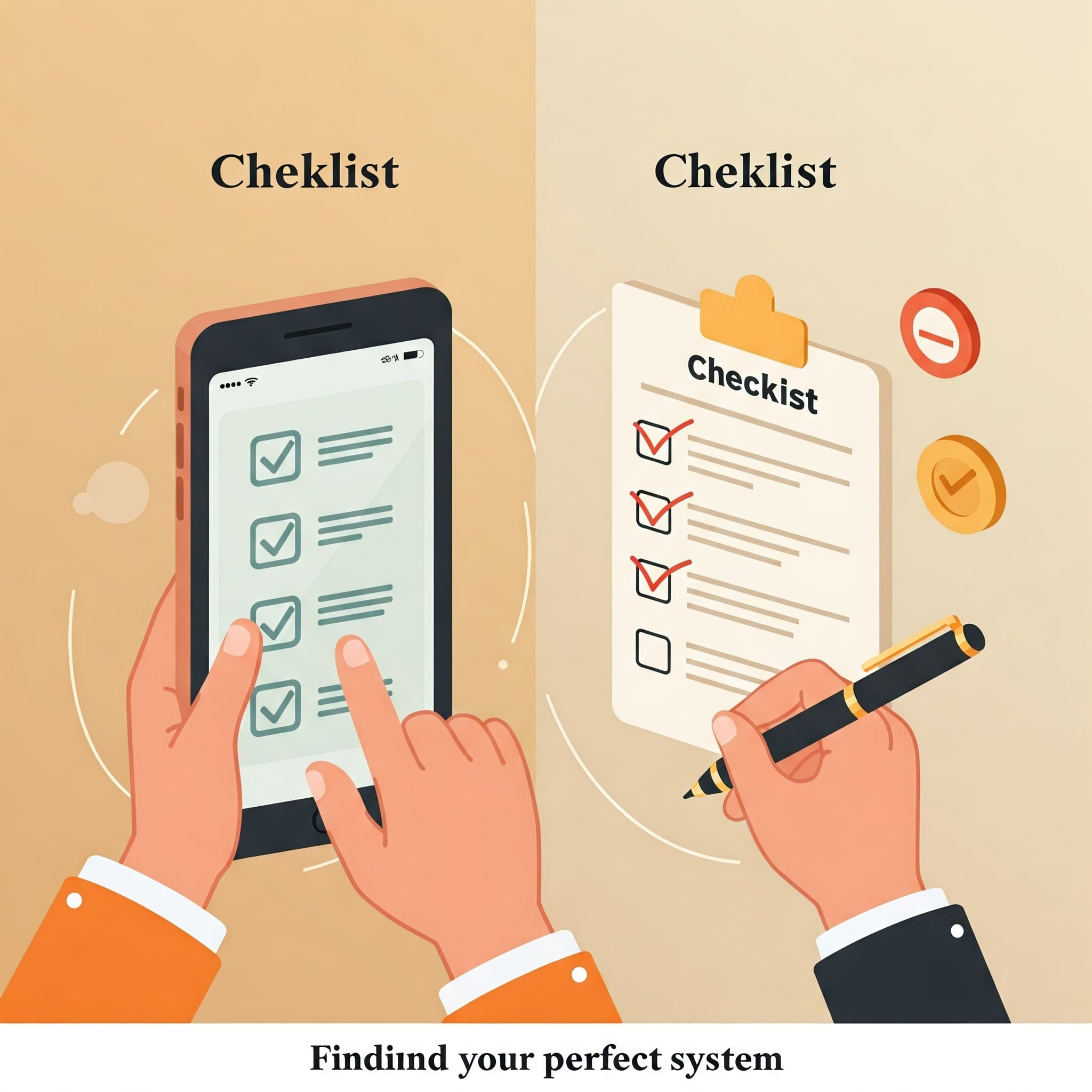 Digital vs. Paper Checklists: Finding Your Perfect System